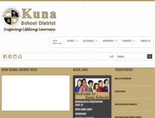 Tablet Screenshot of kunaschools.org